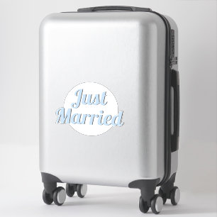 Net Getrouwd Retro Chic Stijlvolle Uitgesneden Vor Sticker
