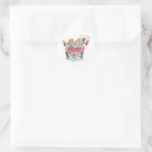 Net Getrouwd Ronde Sticker (Tas)