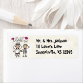 Net getrouwd Schattigee retour adreslabels Etiket (Insitu)