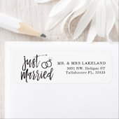 Net getrouwd script | Gepersonaliseerd Etiket (Insitu)