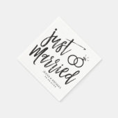 Net Getrouwd | Script voor Feest na de Bruiloft Servet (Hoek)