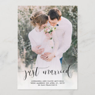 Net Getrouwd   Trouwfoto Elopement Aankondiging