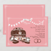 Net getrouwd - uitnodigingen voor een elopementfee (Voorkant / Achterkant)