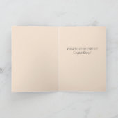 Net getrouwd Wildflower bruiloft Boho Kaart (Binnen)