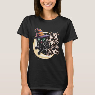 Net hier voor de boeken grappig zwarte kat T-shirt