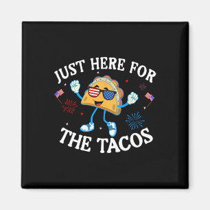 Net hier voor de Tacos Sungles Funny 4th of July Magneet