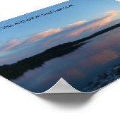 Net na zonsondergang op het meer, BE S... Poster (Hoek)