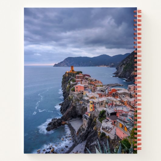 Net na zonsondergang | Vernazza, Cinque Terre, Ita Notitieboek (Achterkant)
