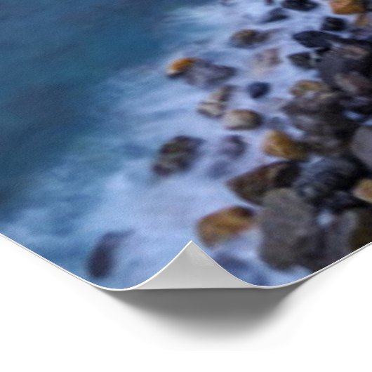 Net na zonsondergang | Vernazza, Cinque Terre, Ita Poster (Hoek)