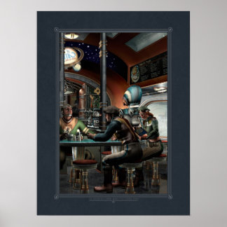 Net rond het hoek poster (18x24 inch)