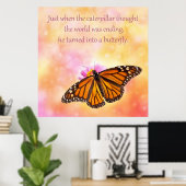 Net toen de rupsband dacht poster (Thuiskantoor)