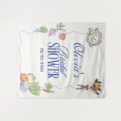 Net van de Markt Bruidsfeest Whimsical Getekend Wandkleed (Voorkant (horizontaal))