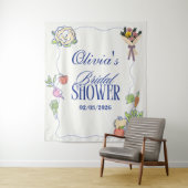 Net van de Markt Bruidsfeest Whimsisch Getekend Wandkleed (In situ)