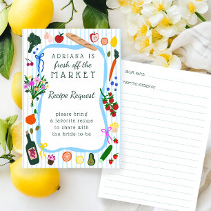 NET VAN DE MARKT Bruiloft Borrel Recept Verzoek Informatiekaartje