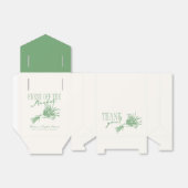 Net van de Markt Groene Bruidsdouche Bedankdoosjes (Uitgevouwen)