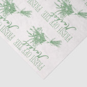 Net van de Markt Groene Bruidsdouche Tissuepapier (Detail)