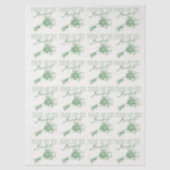 Net van de Markt Groene Bruidsdouche Tissuepapier (Voorkant)