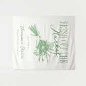 Net van de Markt Groene Bruidsdouche Wandkleed (Voorkant (horizontaal))