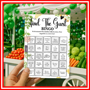 Net Van De Markt Vind De Gast Bingo Spel