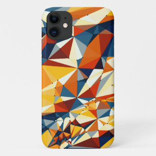 Net van meerkleurige driehoeken iPhone 11 hoesje