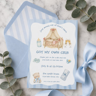 Net verhuisd uit de kamer van mama Baby Jongen Kaart