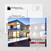 NET VERKOCHT briefkaart onroerend goed (Voorkant / Achterkant)