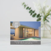 NET VERKOCHT briefkaart onroerend goed (Staand voorkant)