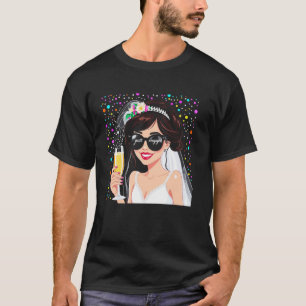 Net Verloving Bruid Feest Jonggezellenfeest Grappi T-shirt