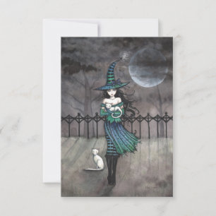 Net Voor Middernacht Halloween Ansichtkaart Kaart
