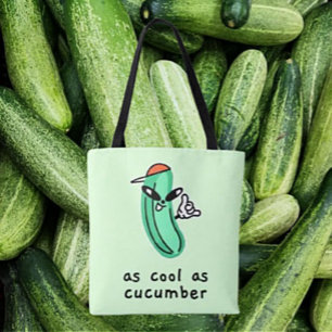 Net zo cool als een Komkommer – Boodschappentas Draagtas