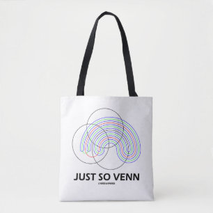Net zo Venn Venn Figuur Wiskunde Humor Draagtas