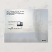 Net zoals je dacht briefkaart (Achterkant)