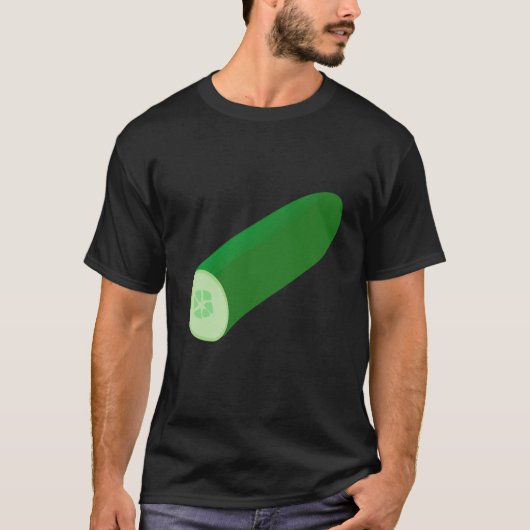 Net zoals komkommers die een kaarsvegetab hebben t-shirt (Voorkant)