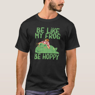 Net zoals mijn kikker Hoppy Frog-vangst T-shirt