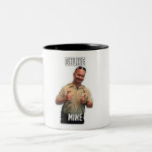 Net zoals Mike Coffee-Mok Tweekleurige Koffiemok (Links)