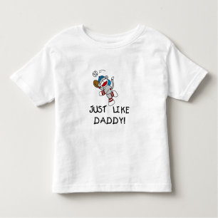 Net zoals papa kinder shirts
