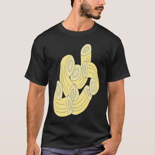 Net zoals pasta Macaroni Noodle Noodles T-shirt (Voorkant)