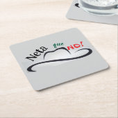 Neta que No! Vierkante Kartonnen Onderzetter (Schuin)