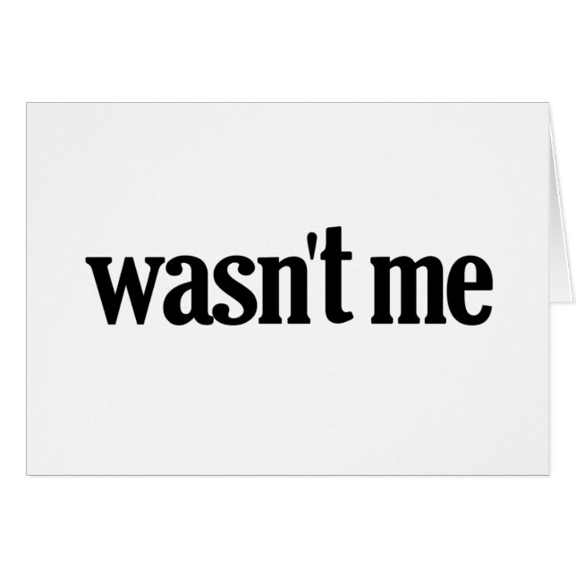 N'était pas je (Devant horizontal)