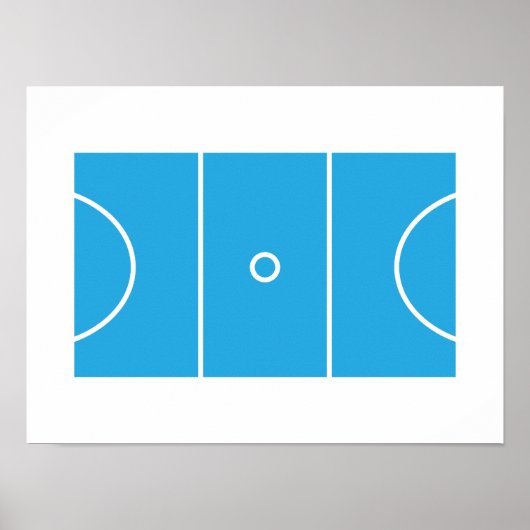 Netball Court Poster (Voorkant)