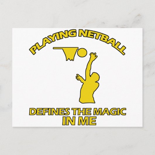 netball-DESIGN Briefkaart (Voorkant)