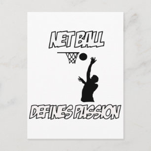 netball-design briefkaart