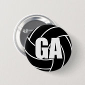 Netball Goal Attack GA Ronde Button 5,7 Cm (Voorkant /achterkant)