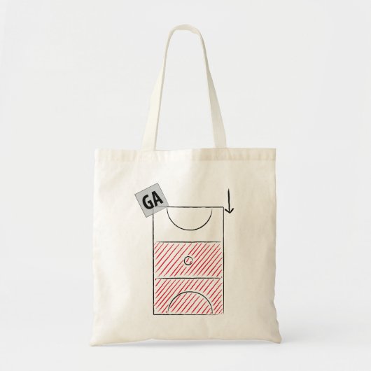 Netball Goal Attack-tas Tote Bag (Voorkant)