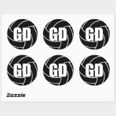 Netball Goal Defence, GD, Netball Team Stickers (Vel)