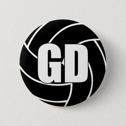 Netball Goal Defense GD Ronde Button 5,7 Cm (Voorkant)