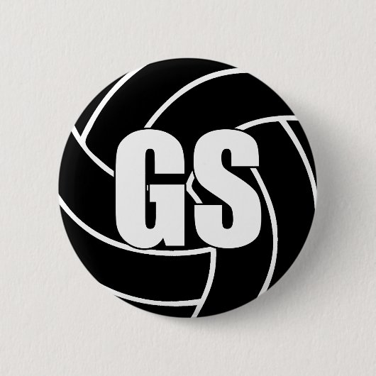 Netball Goal Shooter GS Ronde Button 5,7 Cm (Voorkant)