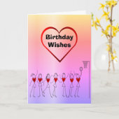 Netball Groeten Gelukkige Verjaardag Kaart (Gele Bloem)