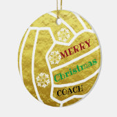 Netball Kerstmis Keramisch Ornament (Links)