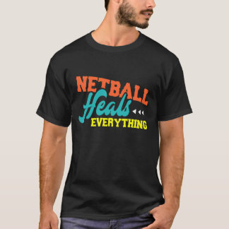 Netball kopt alles t-shirt